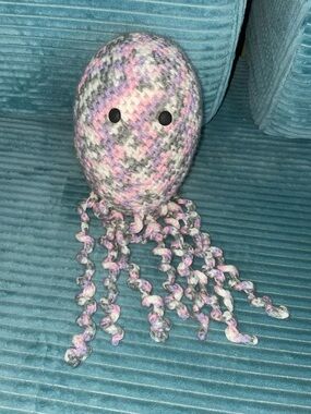 Hand crocheted octopus - 15” long, 15” around